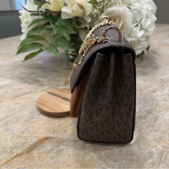 ❗️SOLD ❗️Michael Kors Lita Medium Monogram Shoulder Crossbody Bag - Picture 5 of 12